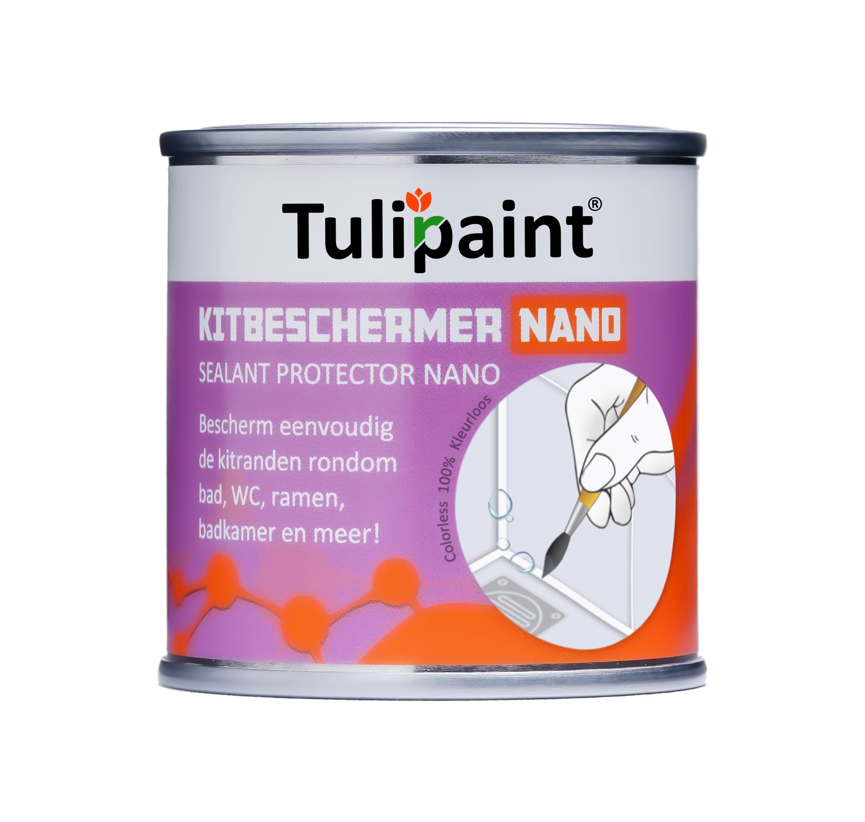 Tulipaint-Kitbeschermer-Nano-voor-beschermen-of-impregneren-van-siliconen-en-acrylaat-kitranden-in-badkamer,-douche-en-keuken