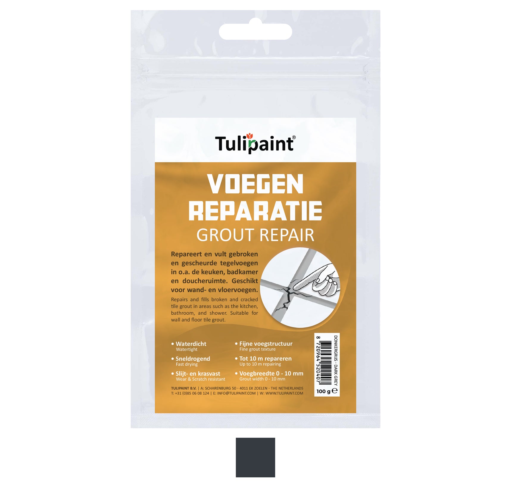 Tulipaint-Voegenrepartie-voegenvuller-Donkergrijs-voor-repareren-herstellen-van-gescheurde-of-gebroken-voegen-tegelvoegen