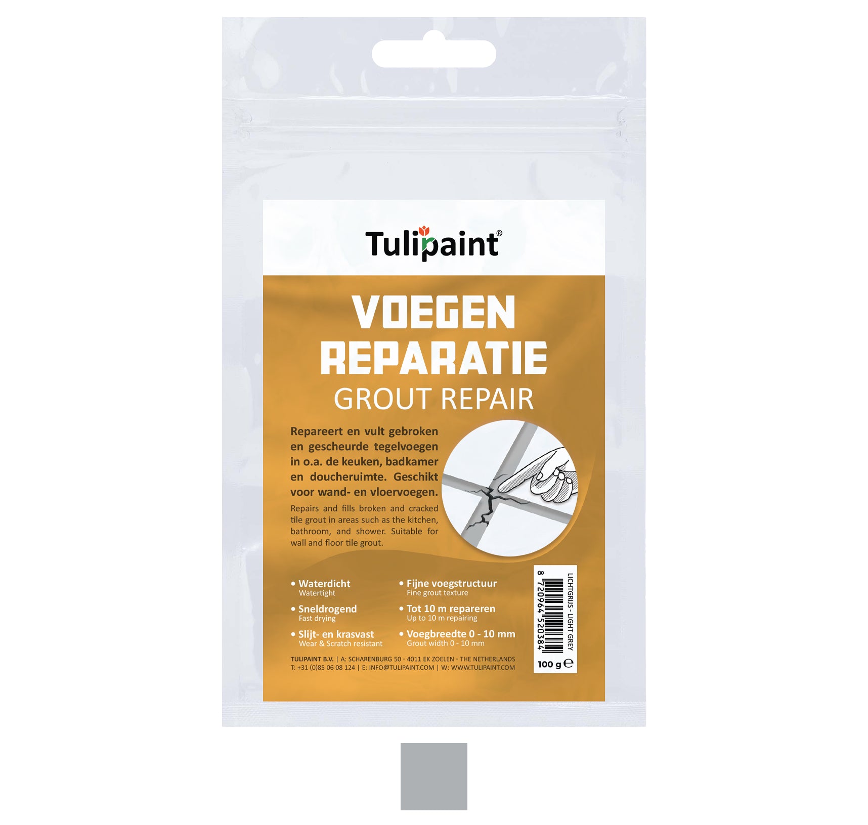 Tulipaint-Voegenrepartie-voegenvuller-Lichtgrijs-voor-repareren-herstellen-van-gescheurde-of-gebroken-voegen-tegelvoegen