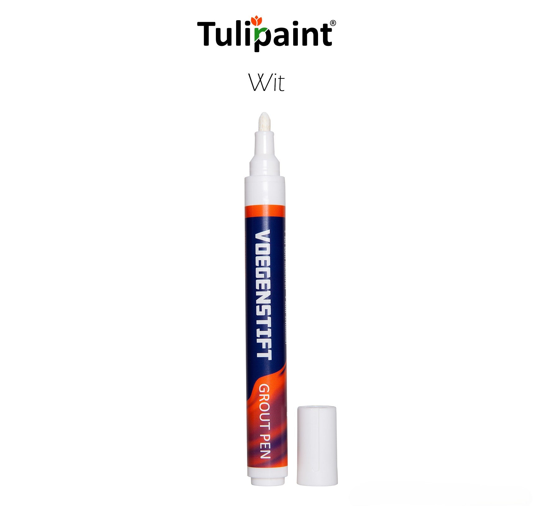 Tulipaint-Voegenstift-voegenmarker-Wit-uitverpakking-staand-dop-ernaast