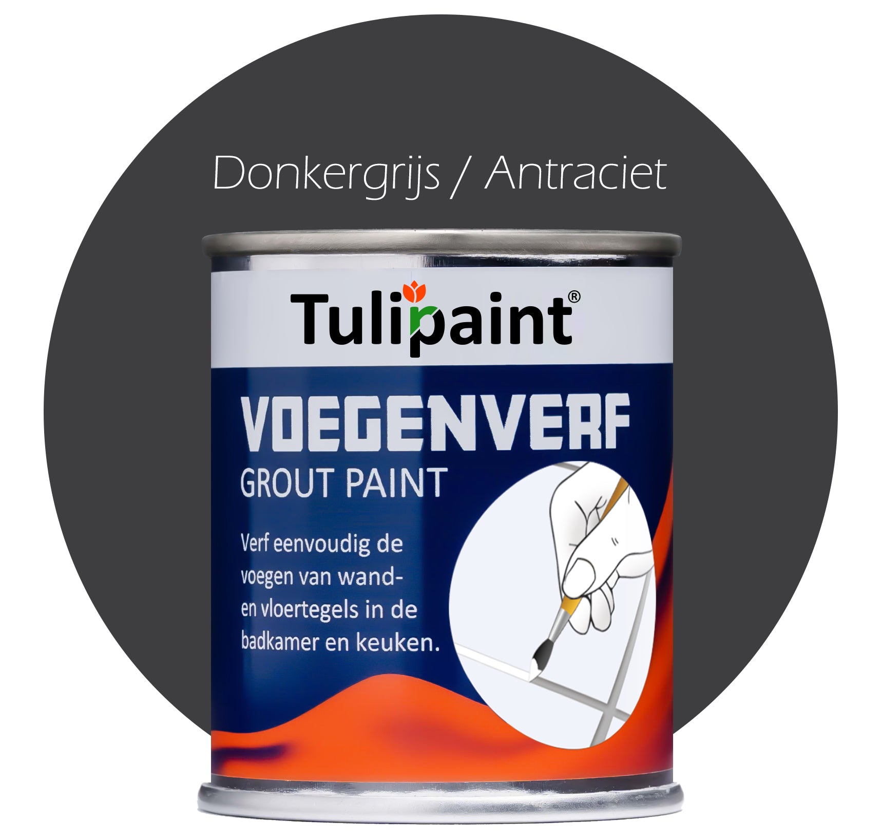 Tulipaint-Voegenverf-Donkergrijs-voor-vieze-gele-tegelvoegen-voegen-verven-in-badkamer,-douche,-keuken,-toilet,-woonkamer