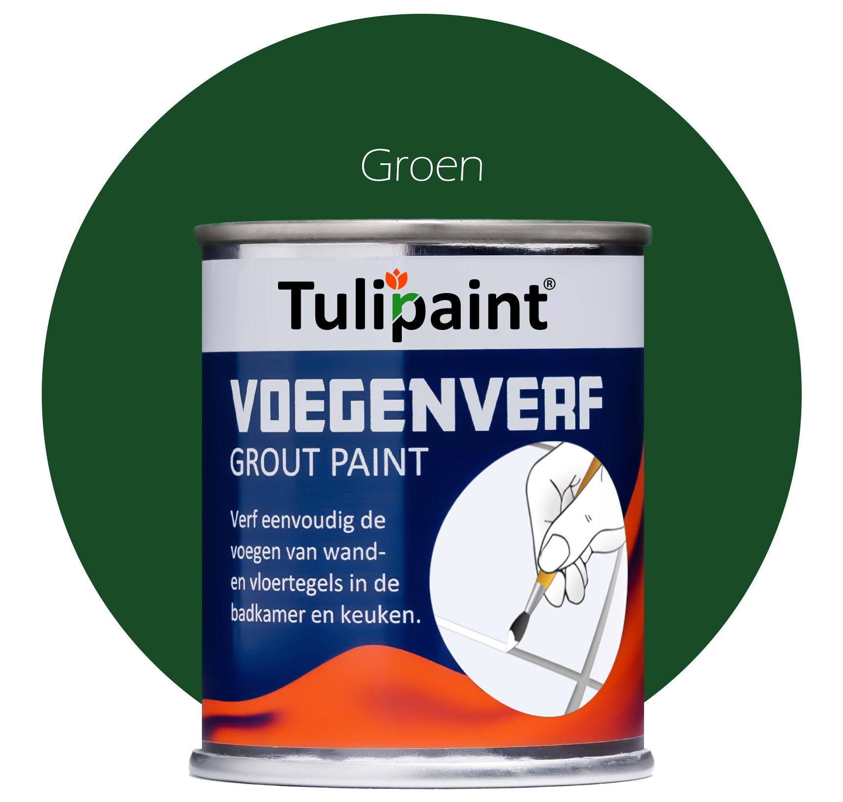 Tulipaint-Voegenverf-Groen-voor-vieze-gele-tegelvoegen-voegen-verven-in-badkamer,-douche,-keuken,-toilet,-woonkamer