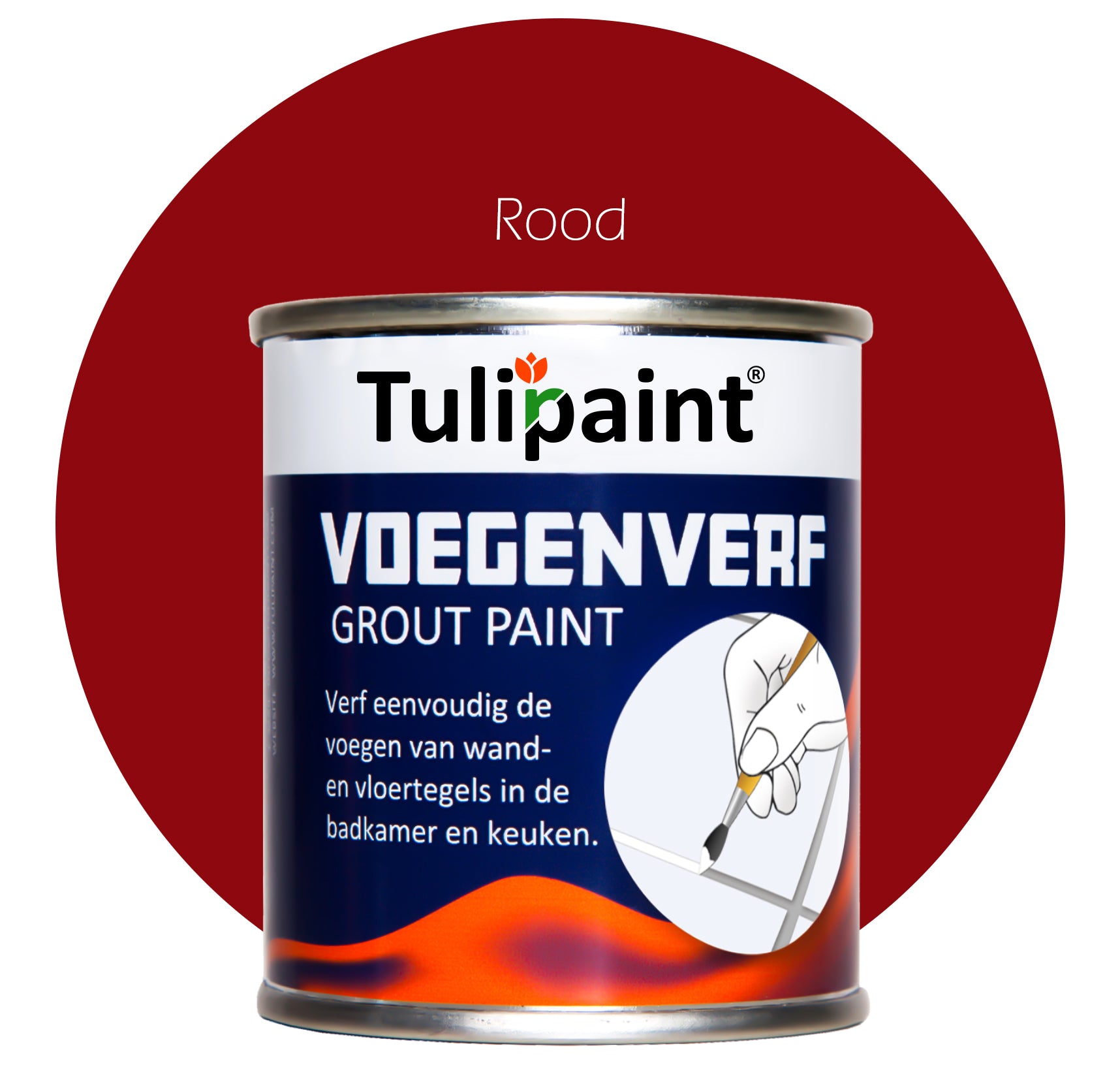 Tulipaint-Voegenverf-Rood-voor-vieze-gele-tegelvoegen-voegen-verven-in-badkamer,-douche,-keuken,-toilet,-woonkamer