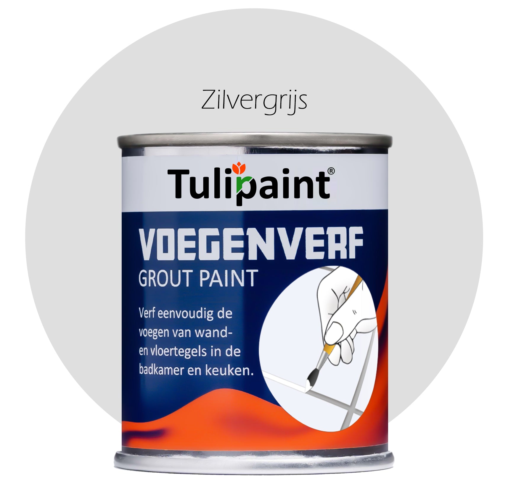 Tulipaint-Voegenverf-Zilvergrijs-voor-vieze-gele-tegelvoegen-voegen-verven-in-badkamer,-douche,-keuken,-toilet,-woonkamer