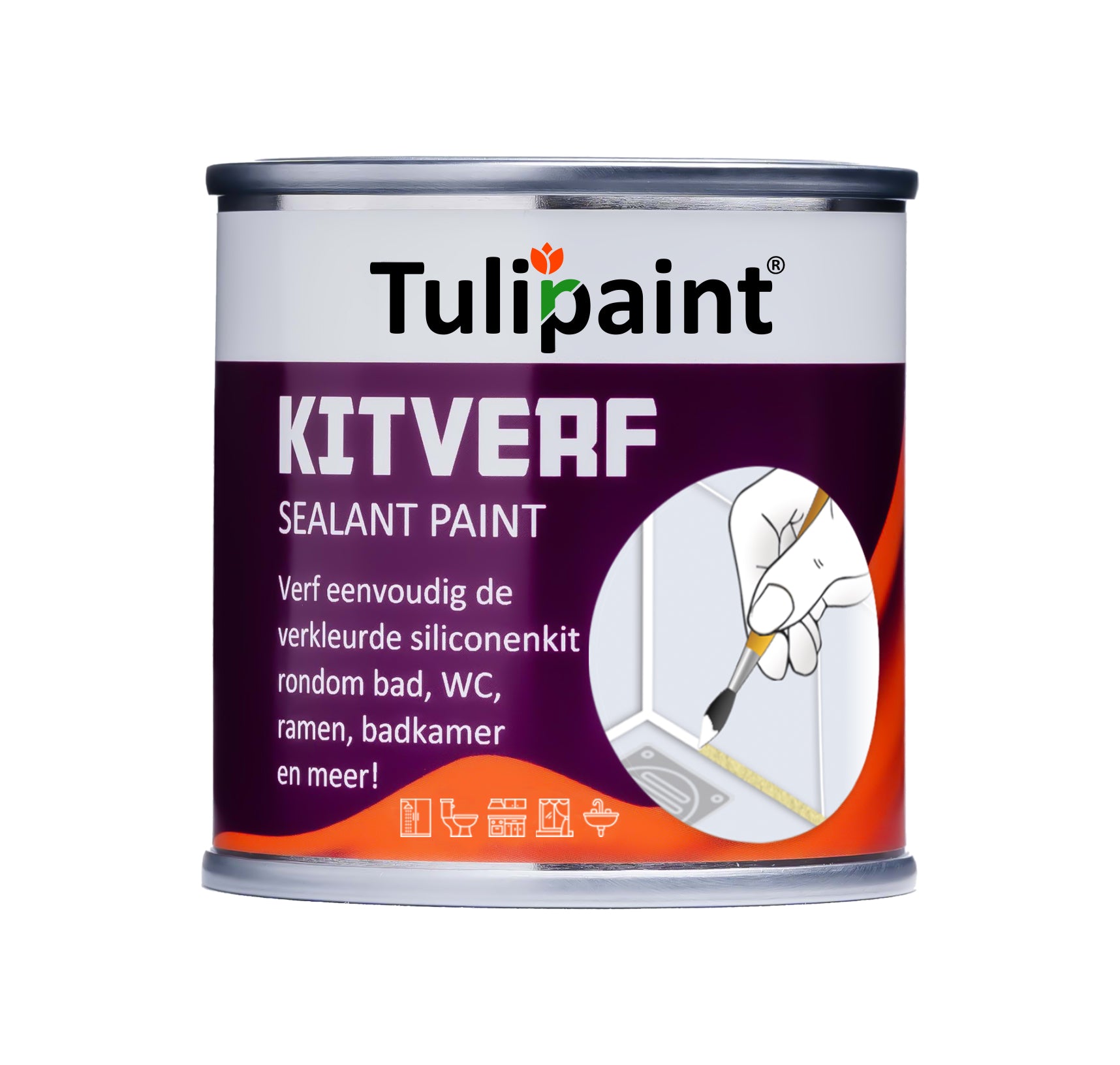 Tulipaint-Kitverf-voor-verven-van-siliconen-en-acrylaat-kitranden-in-badkamer,-douche,-keuken,-toilet,-woonkamer