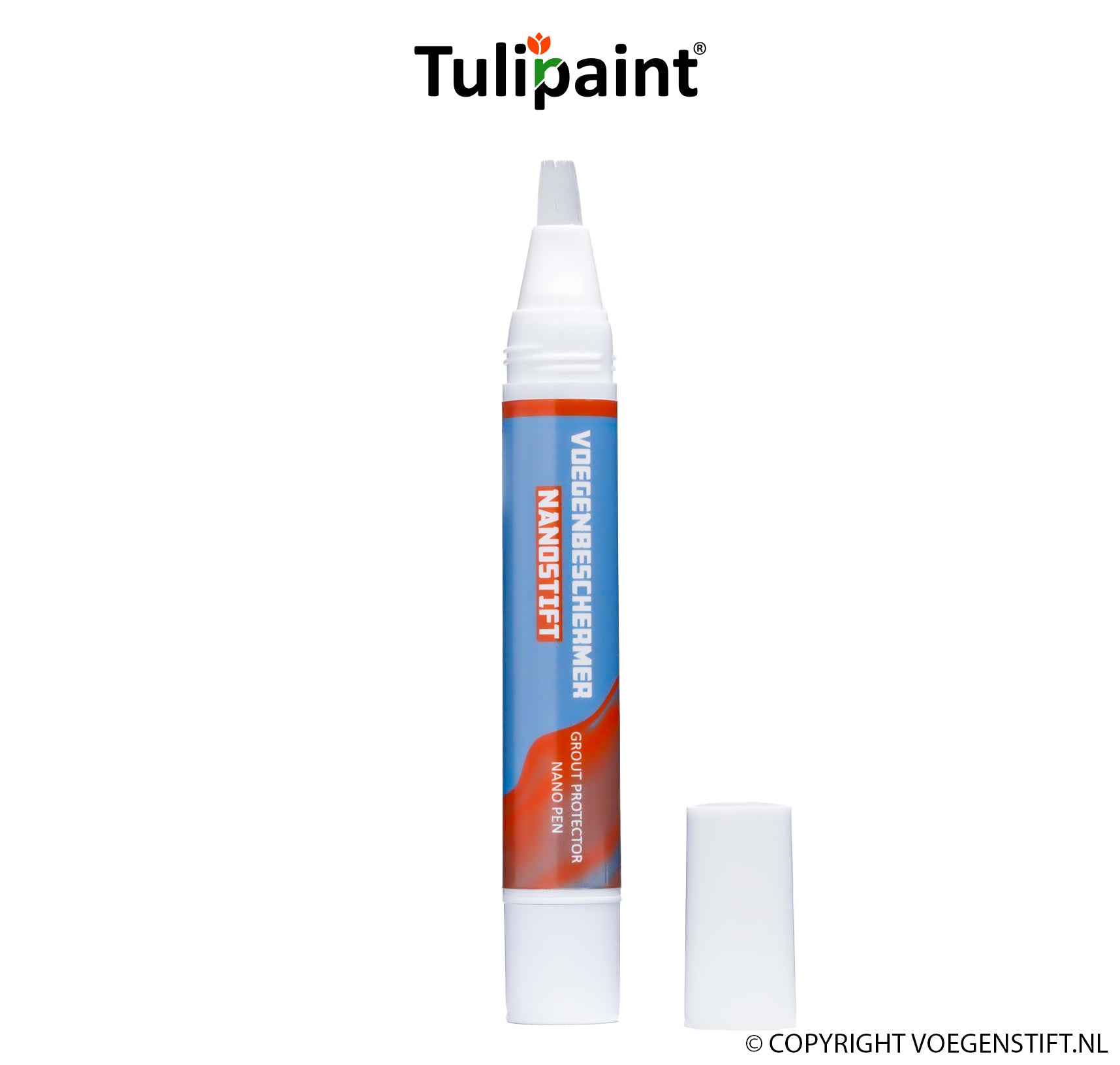 Tulipaint-Voegenbeschermer-Nanostift-uit-verpakking-dop-ernaast