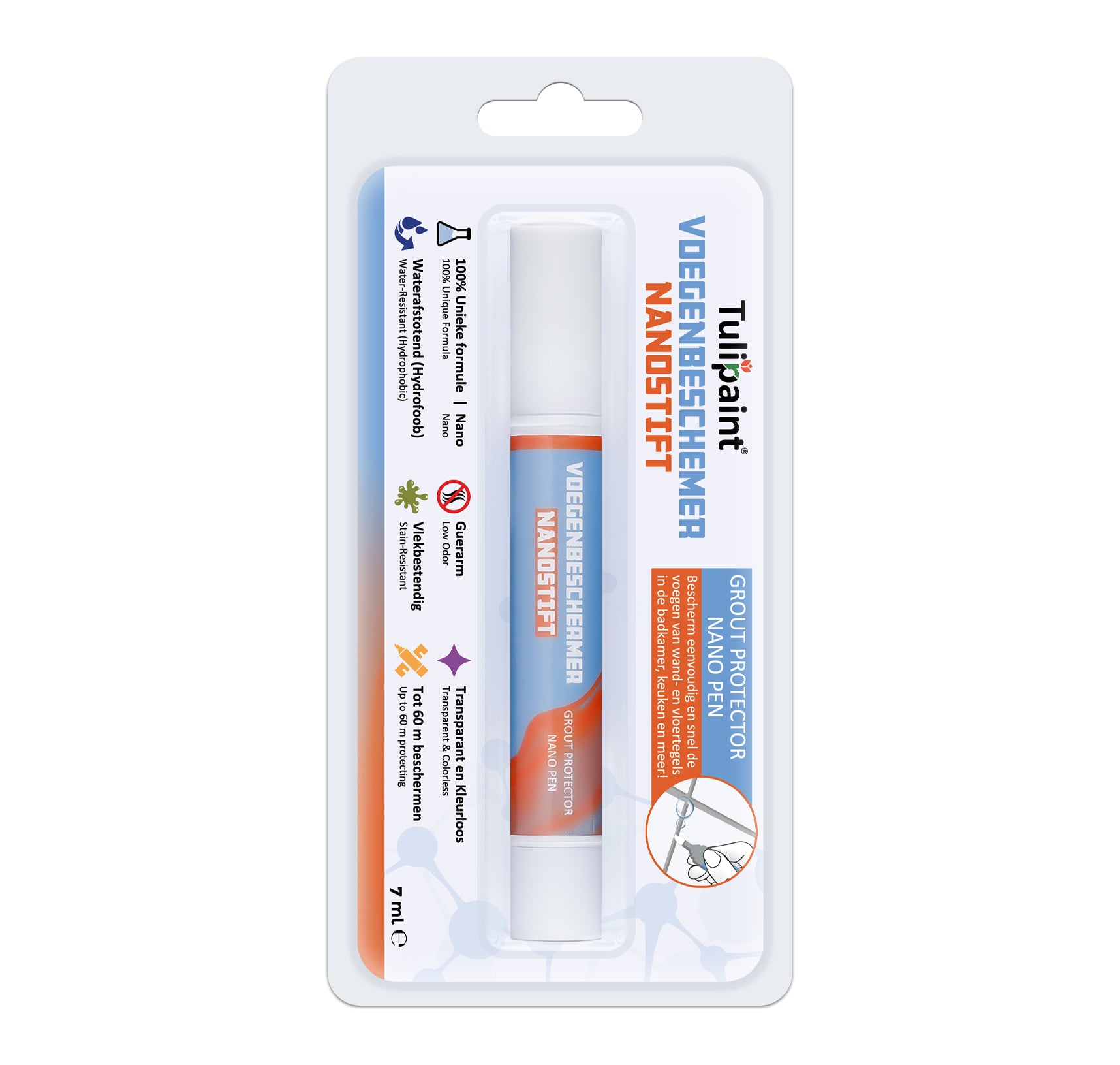 Tulipaint-Voegenbeschermer-Nanostift-voor-beschermen-impregneren-van-voegen-tegelvoegen-in-badkamer,-douche,-keuken,-toilet 